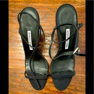 authentic Manolo Blahnik strappy heels